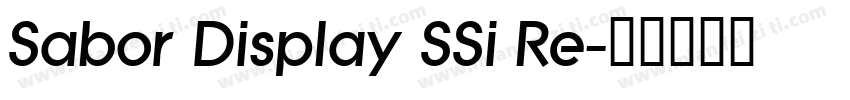 Sabor Display SSi Re字体转换